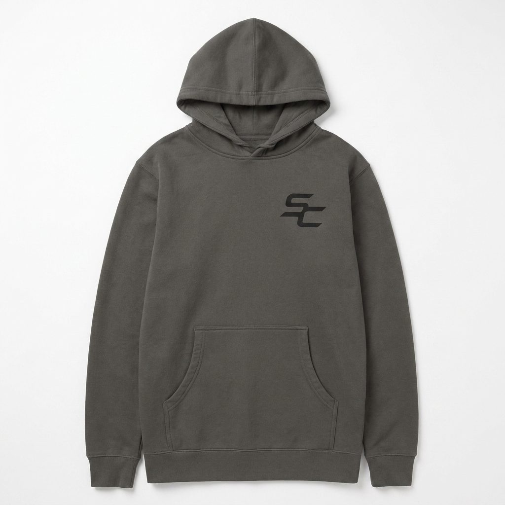 Simple Code® SC Hoodie — Heavyweight Minimal Streetwear Pigment-Dyed