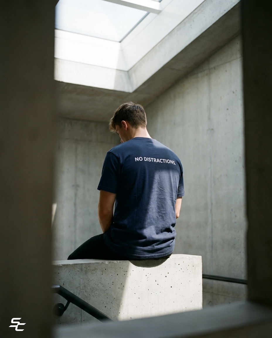 Simple Code® No Distractions Oversized T-Shirt — Minimal Streetwear